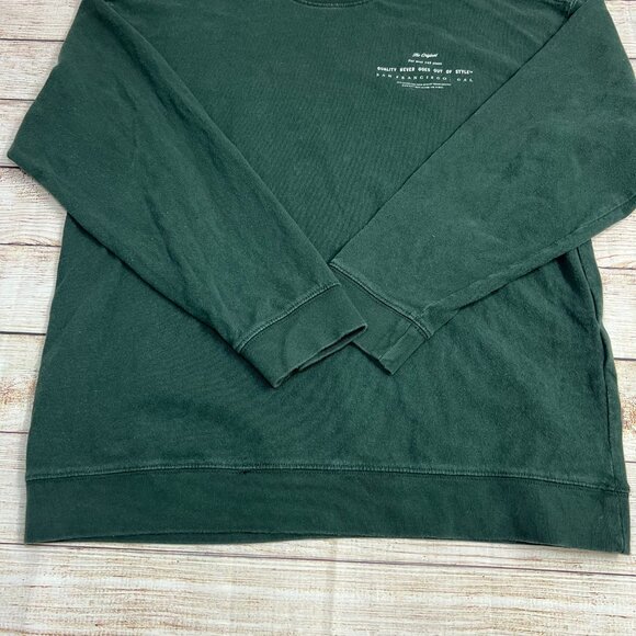 Levi's Green Crewneck Sweatshirt XS Vintage Wash San Francisco Long Sleeve - Picture 9 of 9